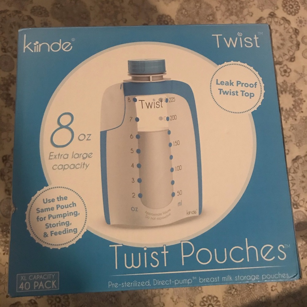 Kiinde twist pouch breast milk storage bags